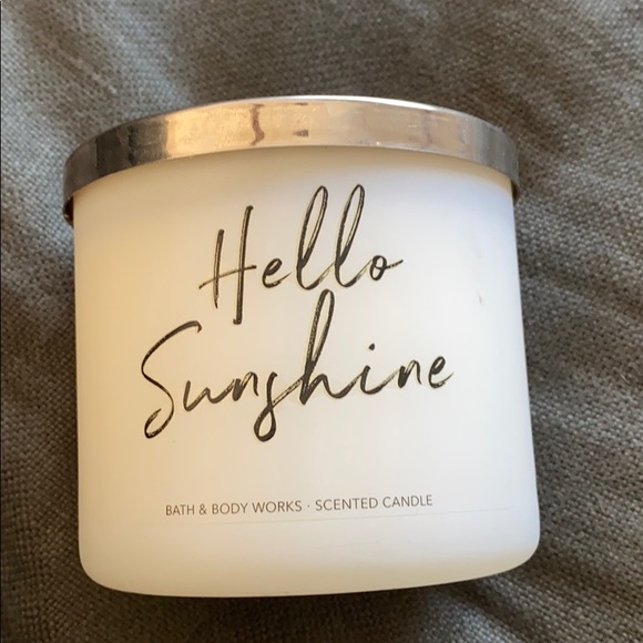Bath & Body Works Other - Bath and Body works hello sunshine candle - 3 wick